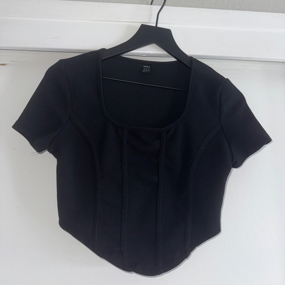 2/$15 SHEIN Black Fitted Blouse